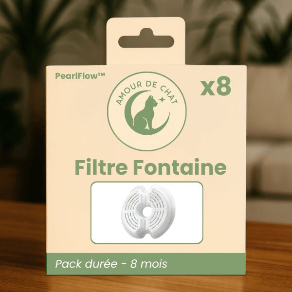Filtre fontaine eau chat pour 8 mois pack durée par 8 pour fontaine PearlFlow™