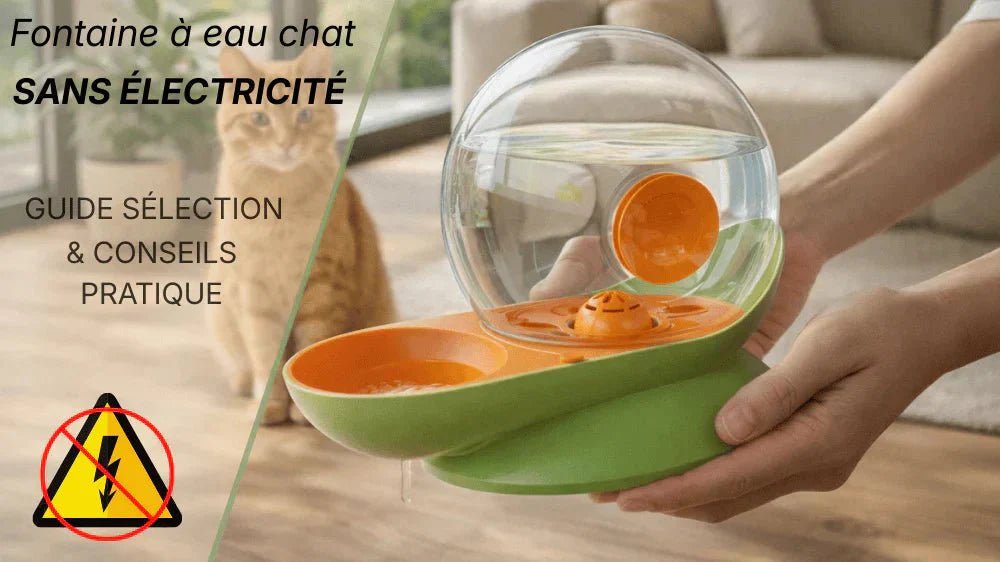 Fontaine à eau chat sans électricité : guide sélection et conseils pratiques