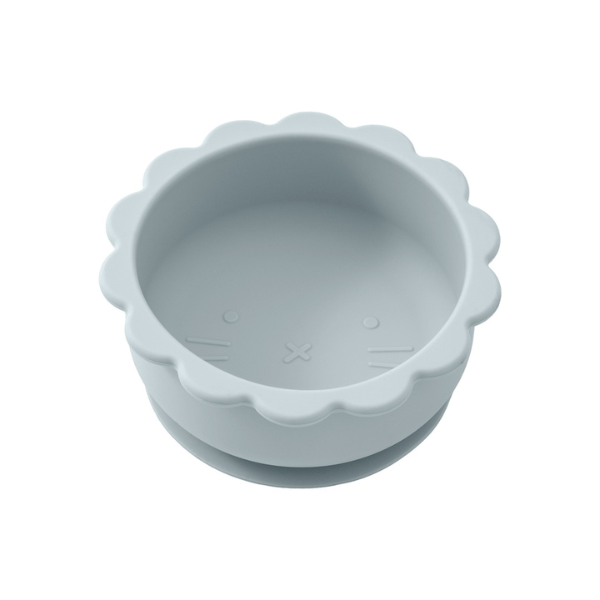 Bol chaton design et sécuritaire en silicone ventouse lion bleu - SikBowl™