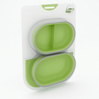 Bol tapis vert pour gamelle automatique chat avec puce pack x2 - MiaoMatic Puce™