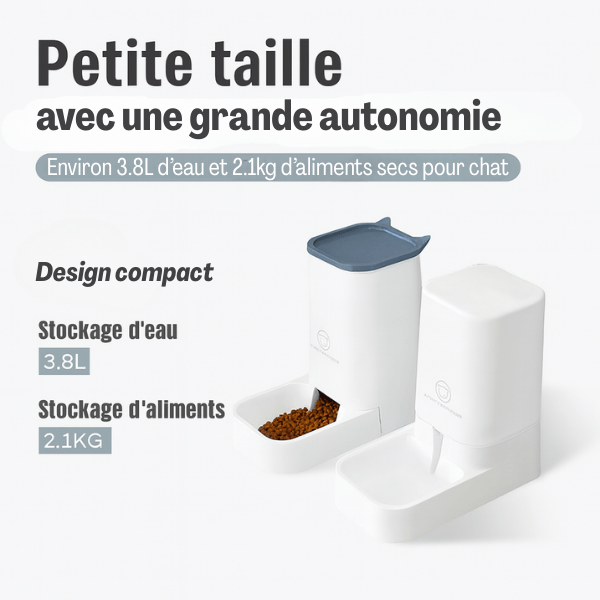 Distributeur automatique croquettes chat petite taille compacte | DesignFeed™