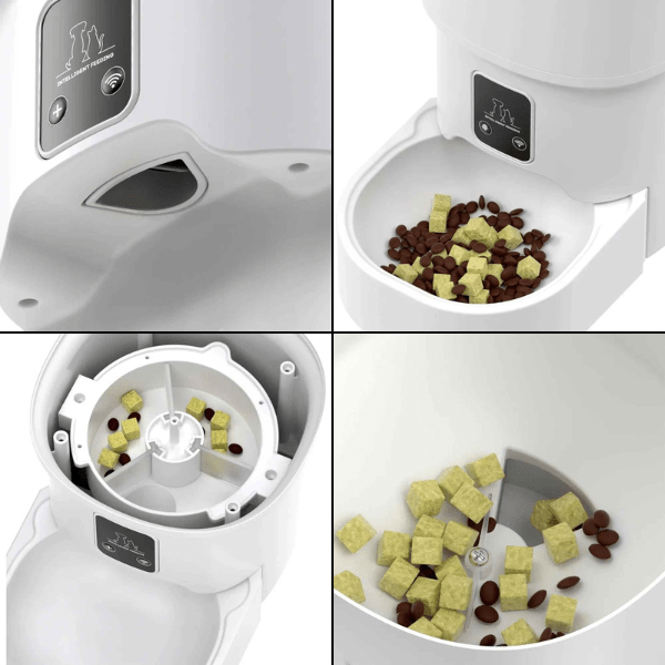 Distributeur croquette chat intelligent de qualité moteur fiable paliers | Royal Feeder™ - Amour de Chat