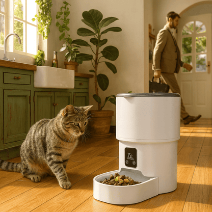 Distributeur croquette chat intelligent repas automatique | Royal Feeder™ - Amour de Chat