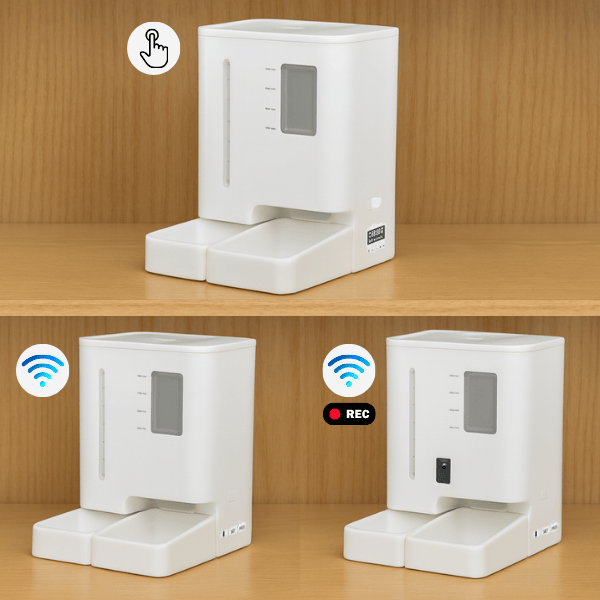 Distributeur de croquettes chat et eau automatique wifi bouton programmable et vidéo FullFeeder™
