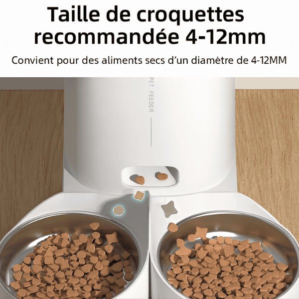 Distributeurs croquettes automatique double taille croquettes 4 à 12 mm recommandé CroqLink™
