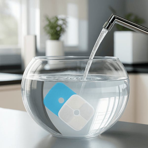 Filtre distributeur eau chat conseil tremper rincer filtre avant utilisation distributeur Royalis™