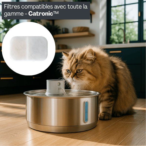 Filtre fontaine à chat compatible toute la gamme fontaine Catronic™
