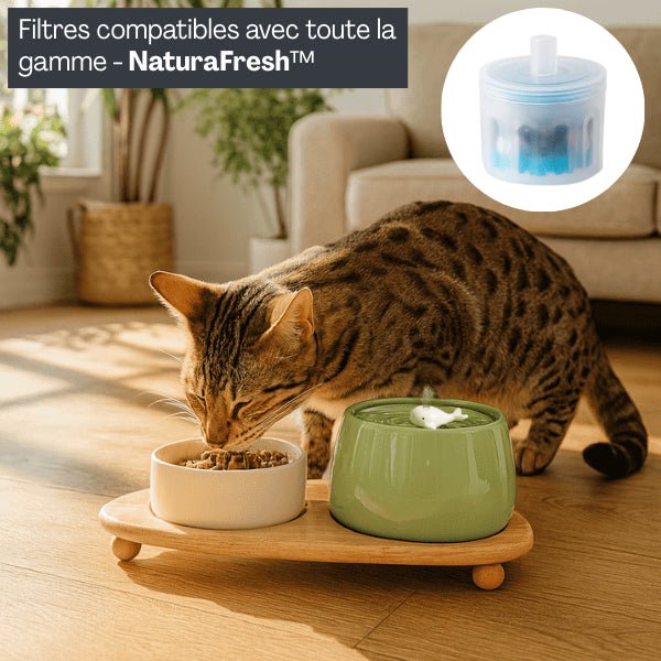 Filtre fontaine à eau pour chat compatible toute la gamme fontaine céramique NaturaFresh™