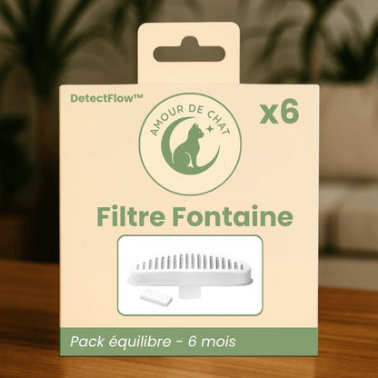 Filtre fontaine chat pack équilibre 6 mois par 6 pour fontaine sans fil DetectFlow™