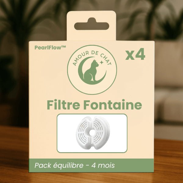Filtre fontaine eau chat pour 4 mois pack équilibre par 4 pour fontaine PearlFlow™