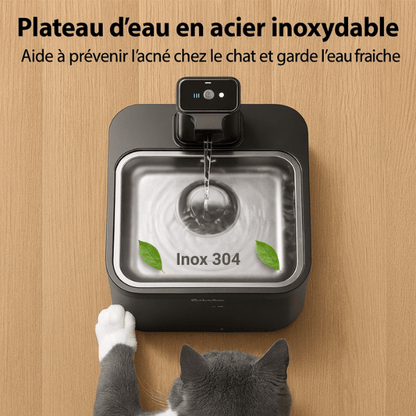 Fontaine a eau pour chat bac inox 304 durable hydratation sûre bien-être Olyss™