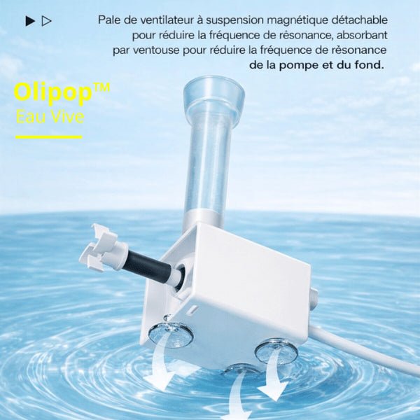 Fontaine chats avec pompe réduisant les vibrations et le bruit pour un écoulement silencieux - Olipop™