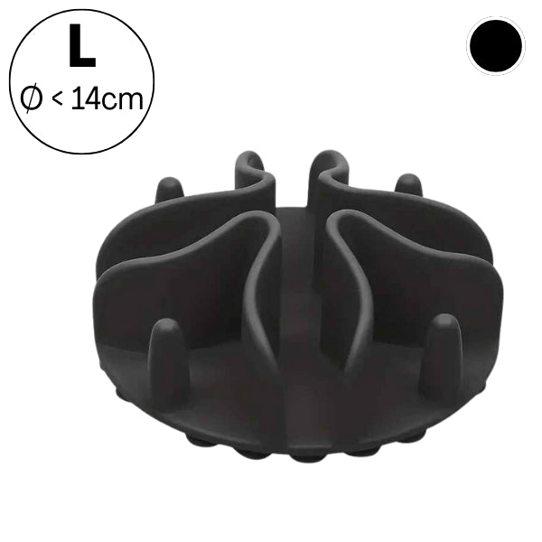Gamelle anti-glouton chat taille L noir pour intérieure gamelle classique 14 cm BaseBowl™