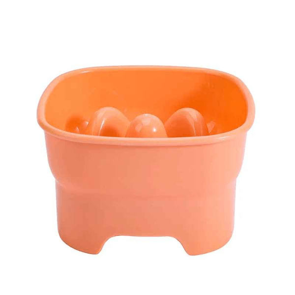 Gamelle anti glouton chaton surélevée confortable orange SavourKitten™