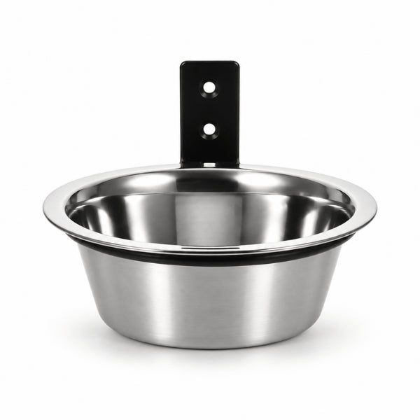 Gamelle chat en hauteur murale compacte avec récipient inox amovible et hygiénique