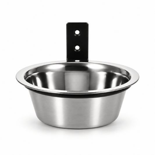 Gamelle chat en hauteur murale compacte avec récipient inox amovible et hygiénique