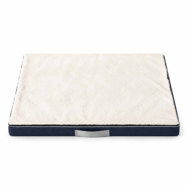 Lit orthopédique chat beige avec surface douce et mousse épaisse de soutien