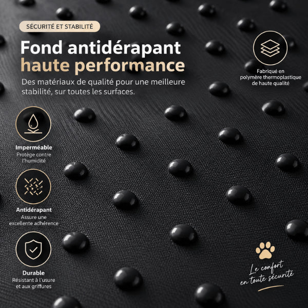 Panier orthopédique pour chat avec fond antidérapant imperméable résistant aux griffures