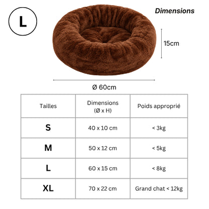 Pouf chat tailles S M L XL adapté du chaton au grand chat