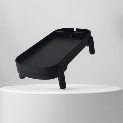 Support distributeur de croquettes pour chat ergonomique noir Raised Support™