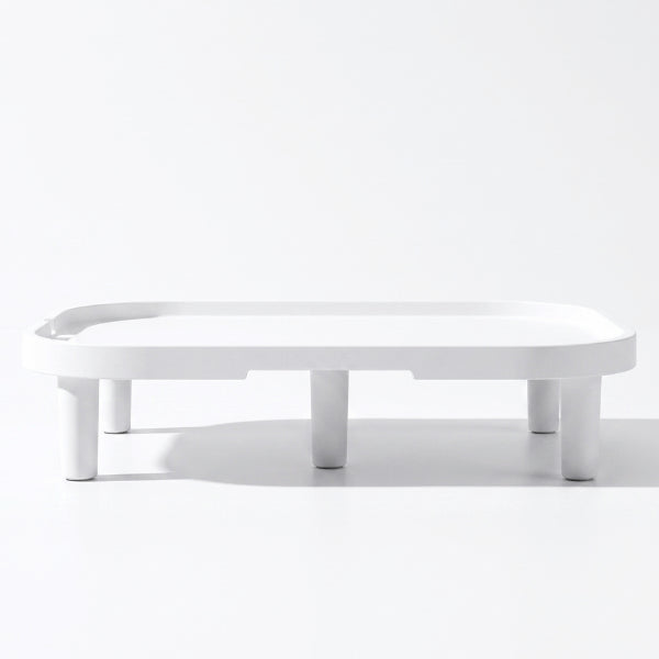 Support gamelle distributeur sur six pieds pour surélever durablement les accessoires alimentaires