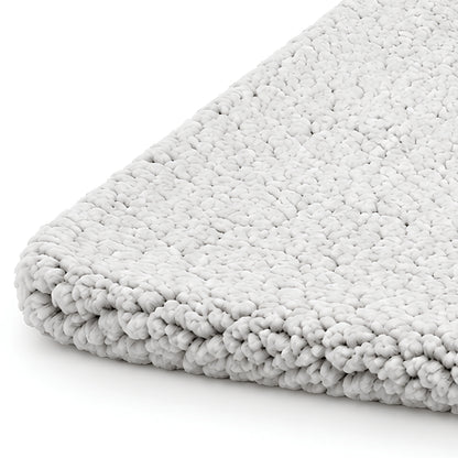 Tapis auto chauffant chat gris en sherpa naturel sans électricité gros plan matériaux