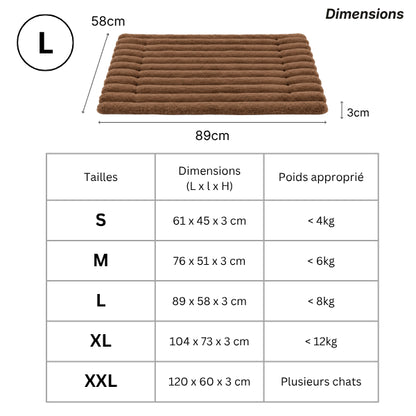 Tapis chat grande taille disponible du S au XXL jusqu’à plusieurs chats