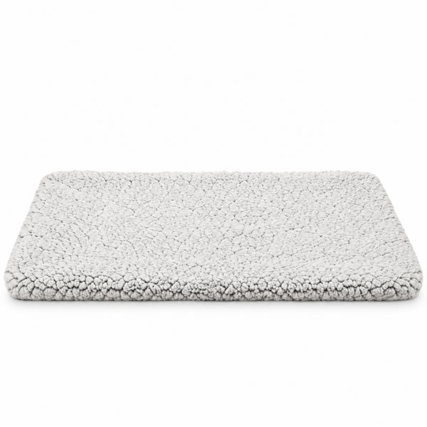 Tapis chauffant chat gris en sherpa épais doux rectangulaire et sans électricité