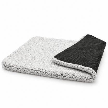 Tapis chauffant chat pliable en sherpa gris avec base noire antidérapante